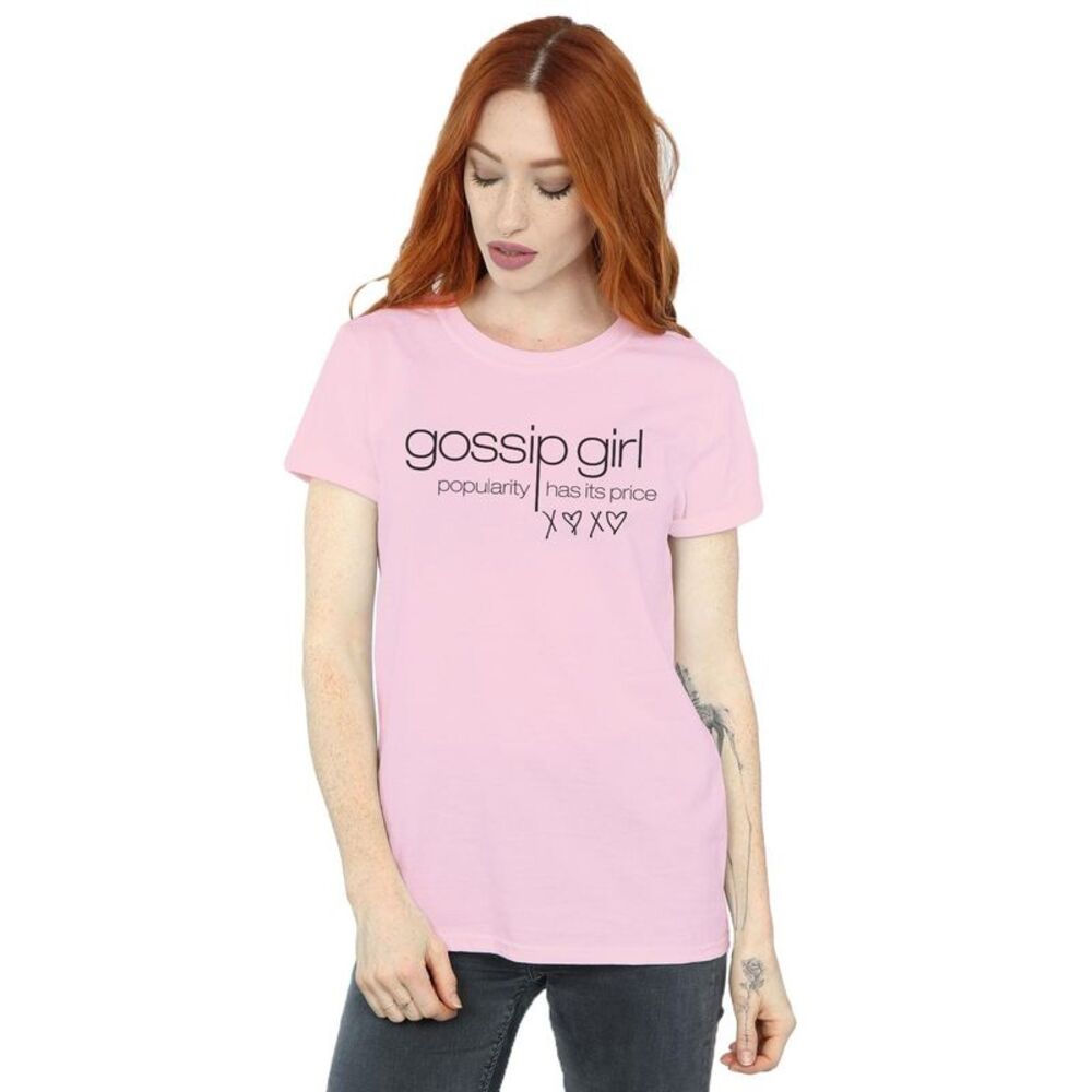 Gossip Girl Womens/Ladies Popularity Has It�'s Price Cotton Boyfriend T-Shirt /